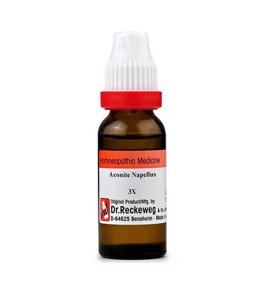 Dr. Reckeweg Aconitum Napellus Dilution 3X Drop 11 Ml