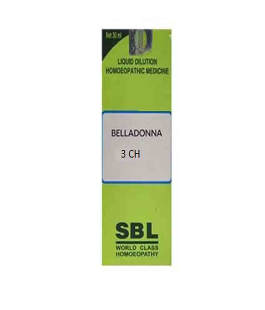 Sbl Belladonna Dilution 3 Ch 30ml