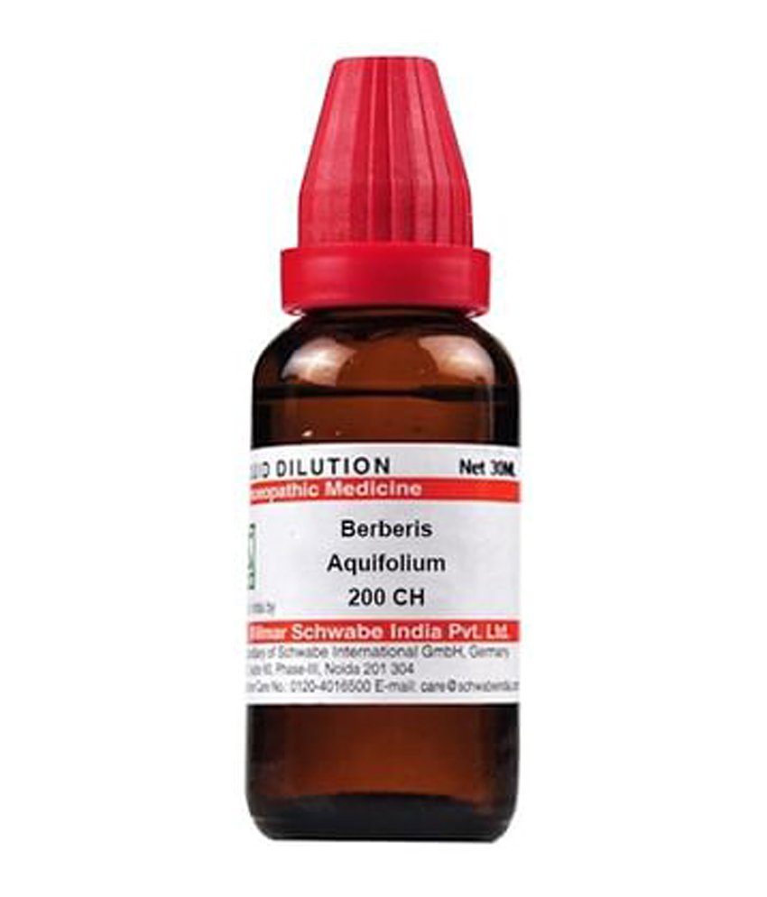 Dr Willmar Schwabe India Berberis Aquifolium Dilution 200 CH