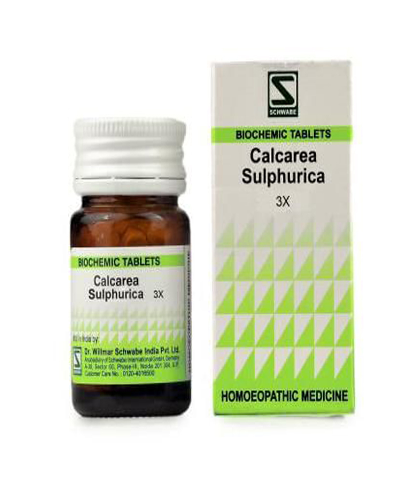 Dr Willmar Schwabe India Calcarea Sulphurica Biochemic Tablet 3X Dr Willmar Schwabe India Calcarea Sulphurica Biochemic Tablet 3X