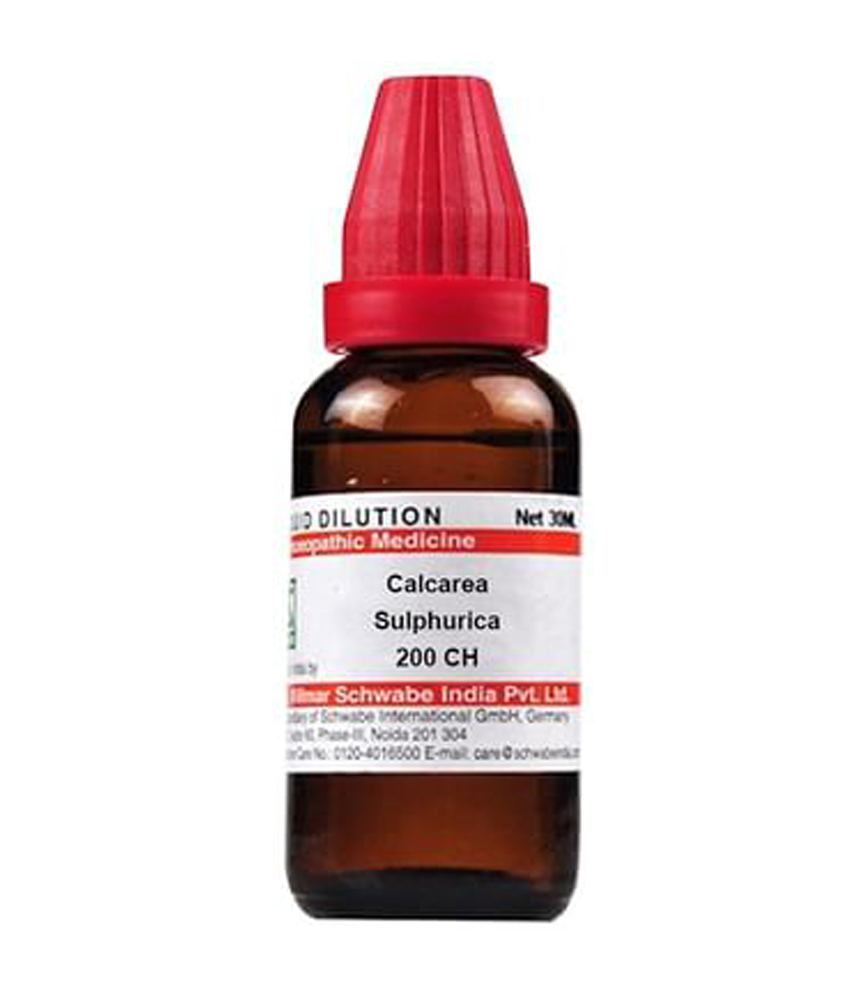 Dr Willmar Schwabe India Calcarea Sulphurica Dilution 200 CH Dr Willmar Schwabe India Calcarea Sulphurica Dilution 200 CH