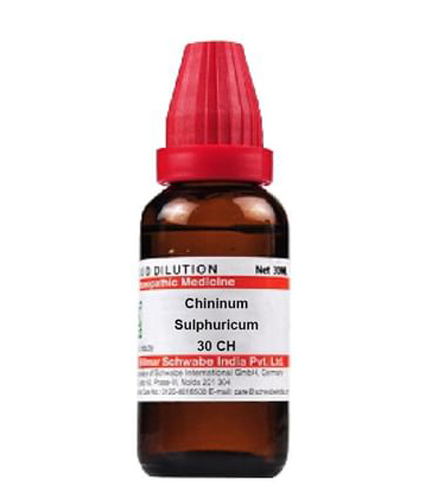 Dr Willmar Schwabe India Chininum Sulphuricum Dilution 30 CH