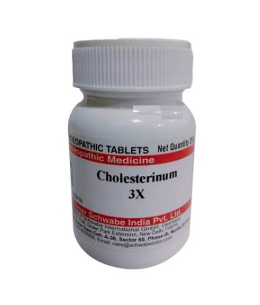 Dr Willmar Schwabe India Cholesterinum Trituration Tablet 3X Dr Willmar Schwabe India Cholesterinum Trituration Tablet 3x