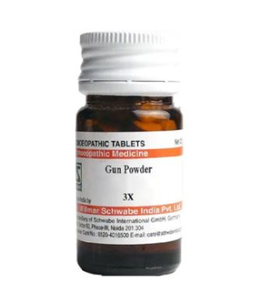 Dr Willmar Schwabe India Gun Powder Trituration Tablet 3X Dr Willmar Schwabe India Gun Powder Trituration Tablet 3x
