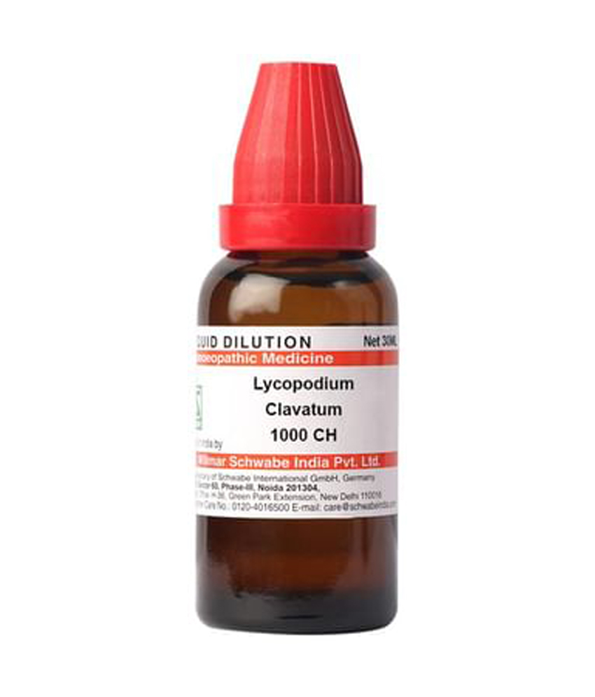 Dr Willmar Schwabe India Lycopodium Clavatum Dilution 1000 CH Dr Willmar Schwabe India Lycopodium Clavatum Dilution 1000 Ch