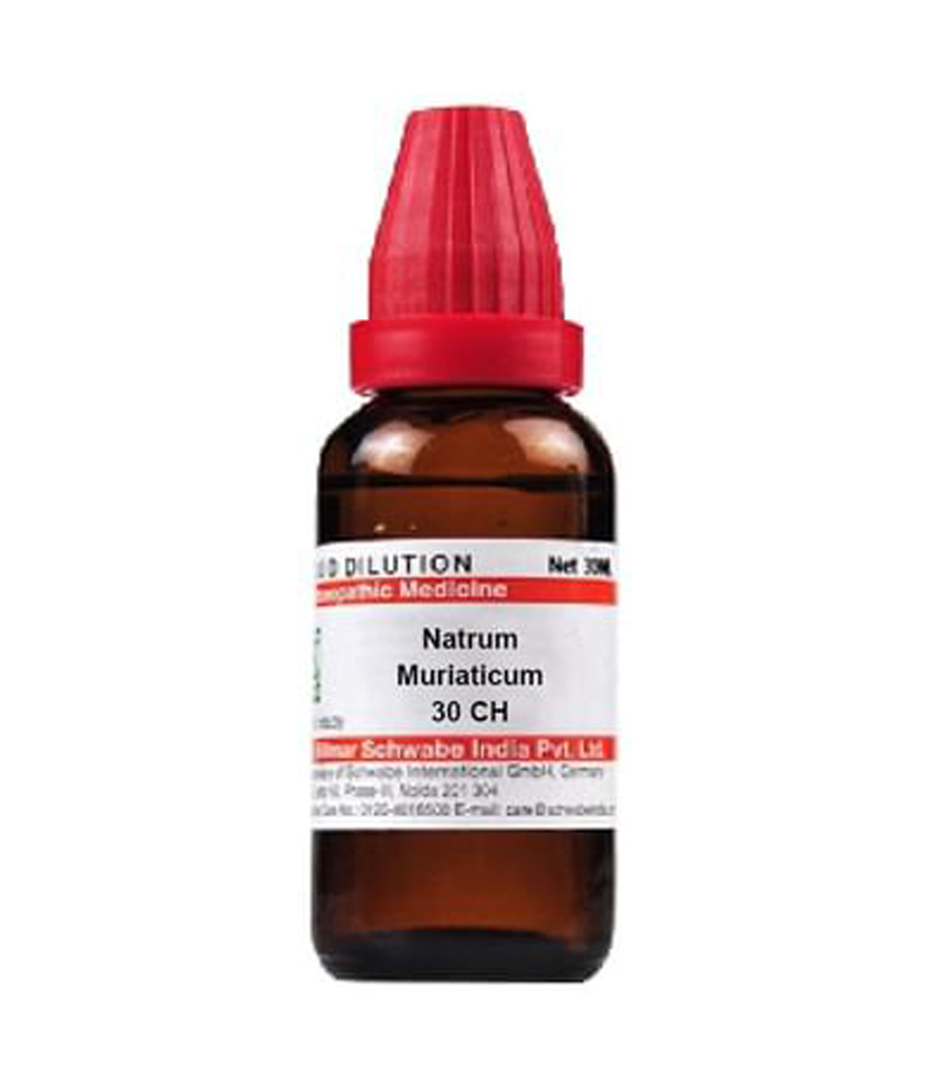 Dr Willmar Schwabe India Natrum Muriaticum Dilution 30 CH Dr Willmar Schwabe India Natrum Muriaticum Dilution 30 Ch