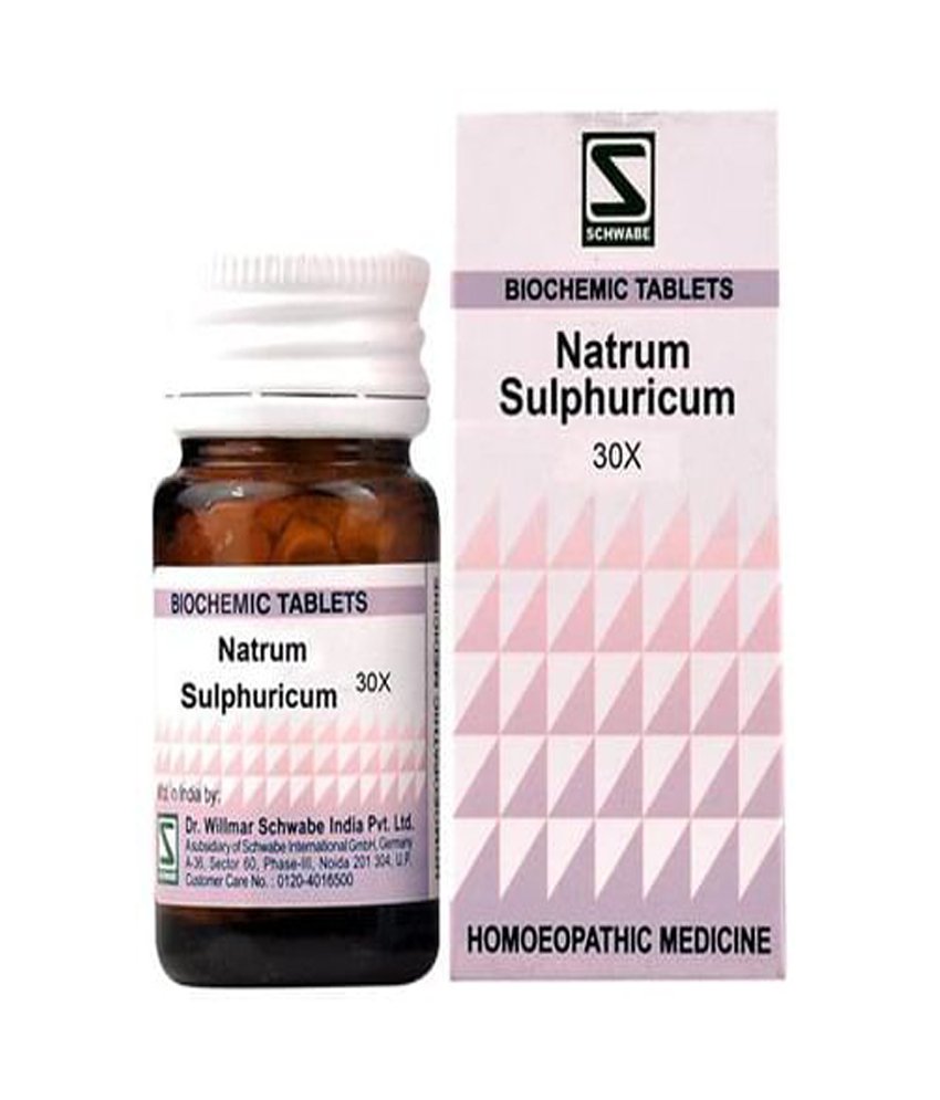 Dr Willmar Schwabe India Natrum Sulphuricum Biochemic Tablet 30X