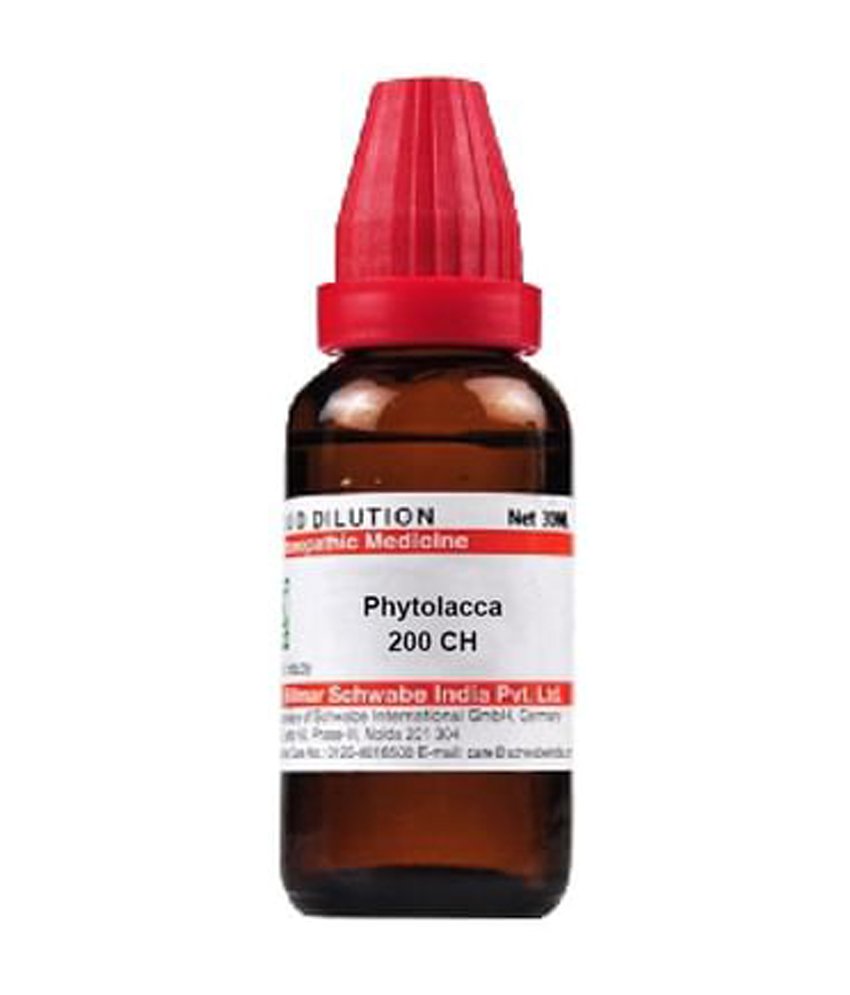 Dr Willmar Schwabe India Phytolacca Dilution 200 Ch