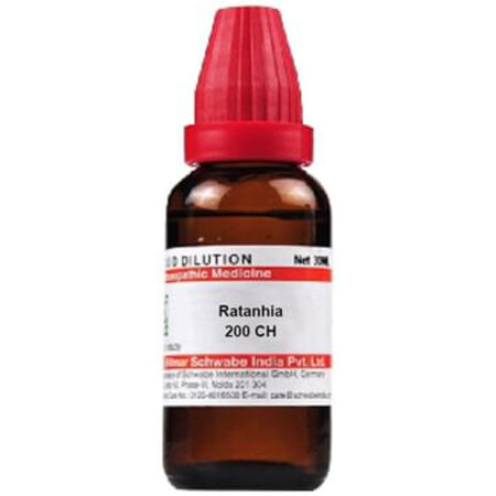 Dr Willmar Schwabe India Ratanhia Dilution 200 Ch