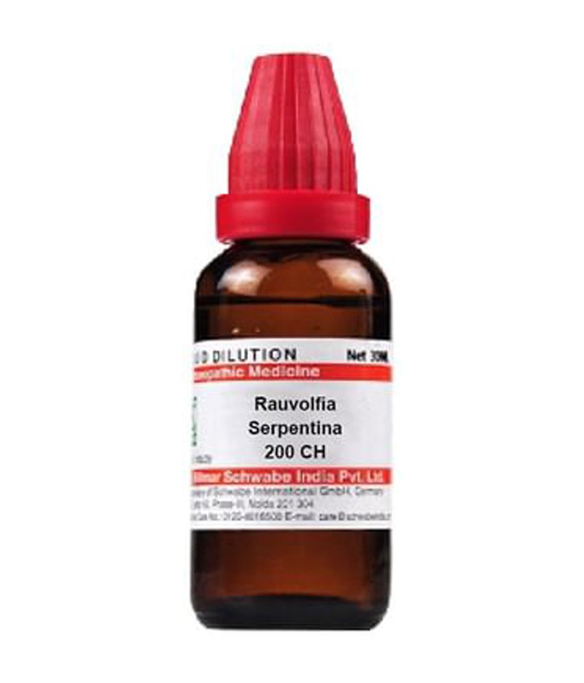Dr Willmar Schwabe India Rauvolfia Serpentina Dilution 200 CH Dr Willmar Schwabe India Rauvolfia Serpentina Dilution 200 CH