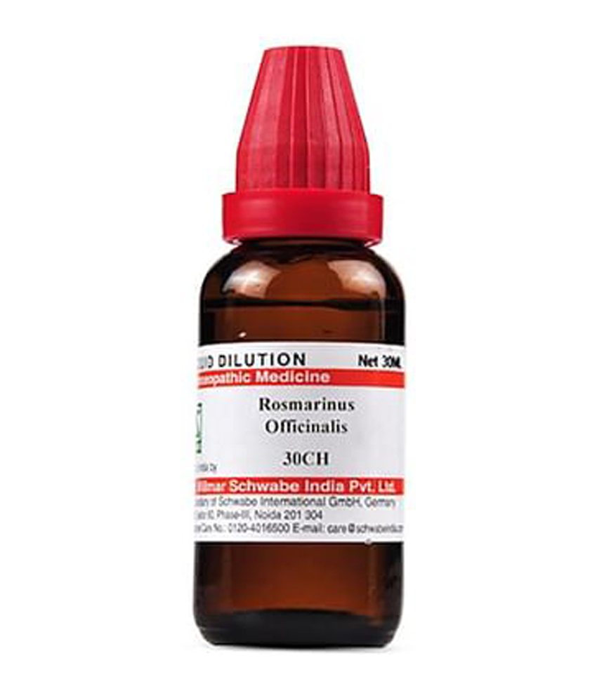 Dr Willmar Schwabe India Rosmarinus Officinalis Dilution 30 CH Dr Willmar Schwabe India Rosmarinus Officinalis Dilution 30 Ch