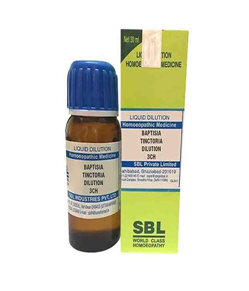 Sbl Baptisia Tinctoria Dilution 3 Ch 30ml