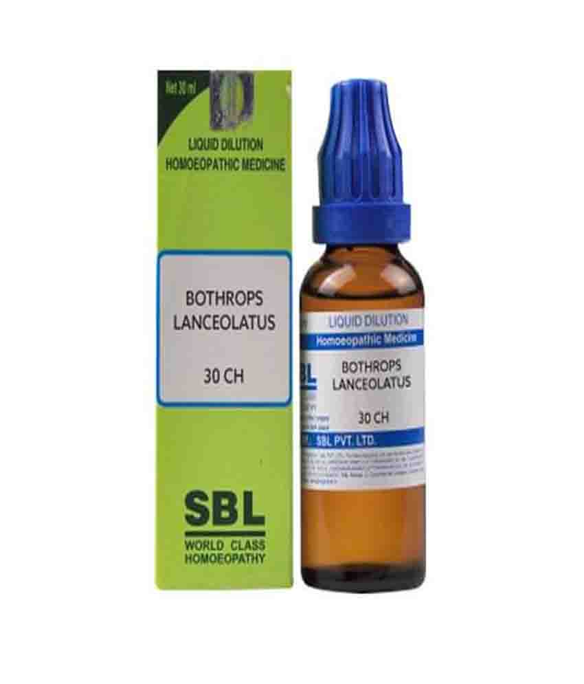 Sbl Bothrops Lanceolatus Dilution 30 Ch 30ml
