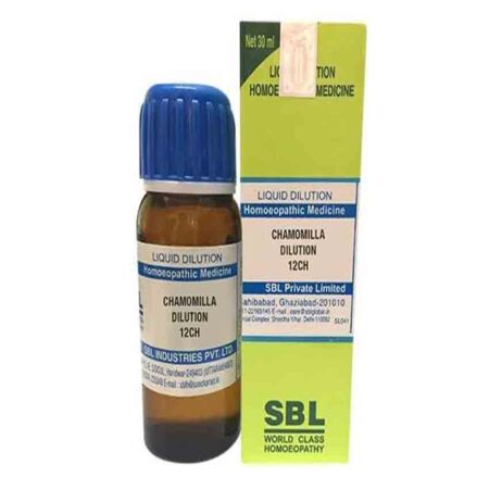 Sbl Chamomilla Dilution 12 Ch 30ml