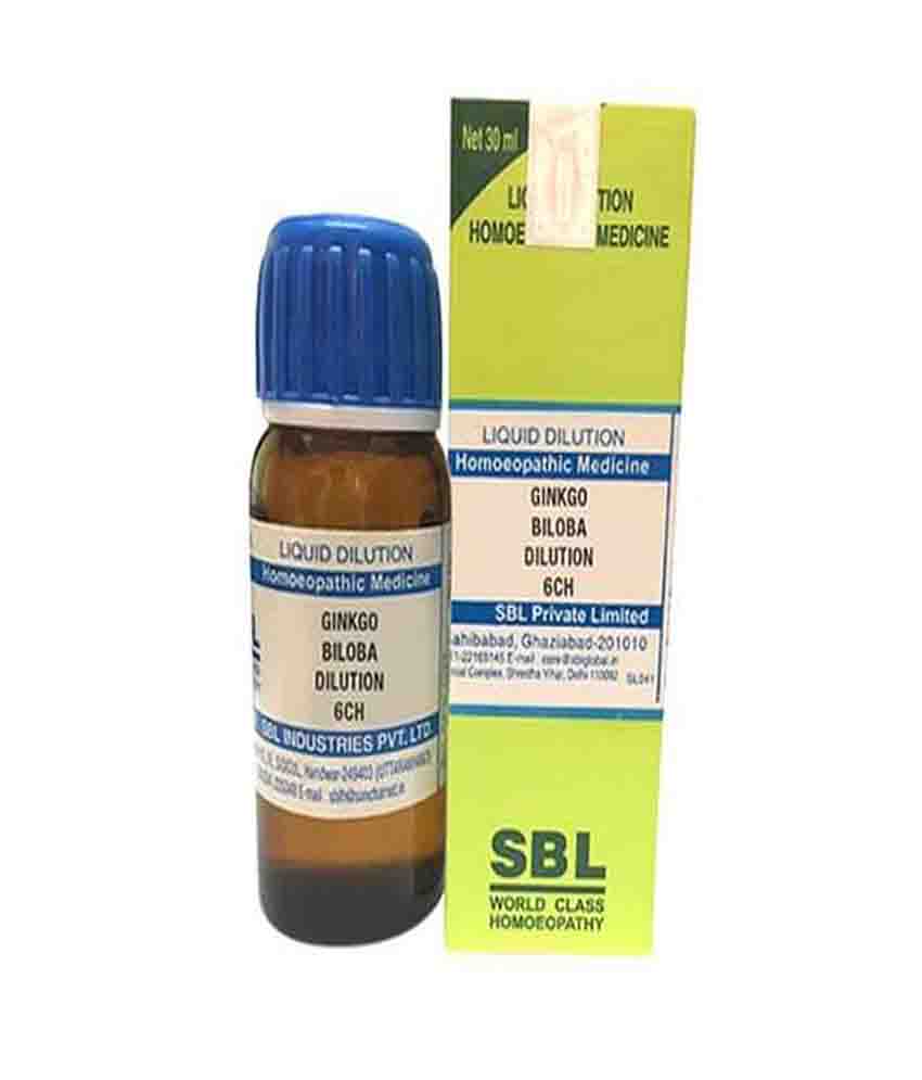 SBL Ginkgo Biloba Dilution 6 CH 30ml Sbl Ginkgo Biloba Dilution 6 Ch 30ml