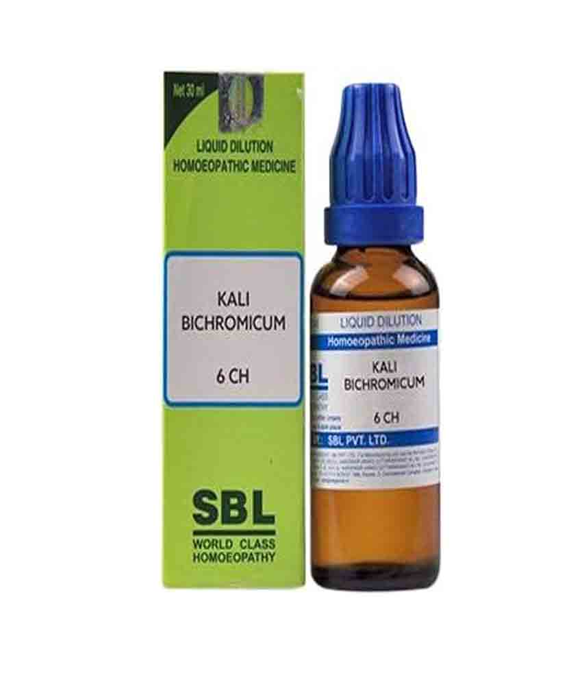 SBL Kali Bichromicum Dilution 6 CH 30ml Sbl Kali Bichromicum Dilution 6 Ch 30ml