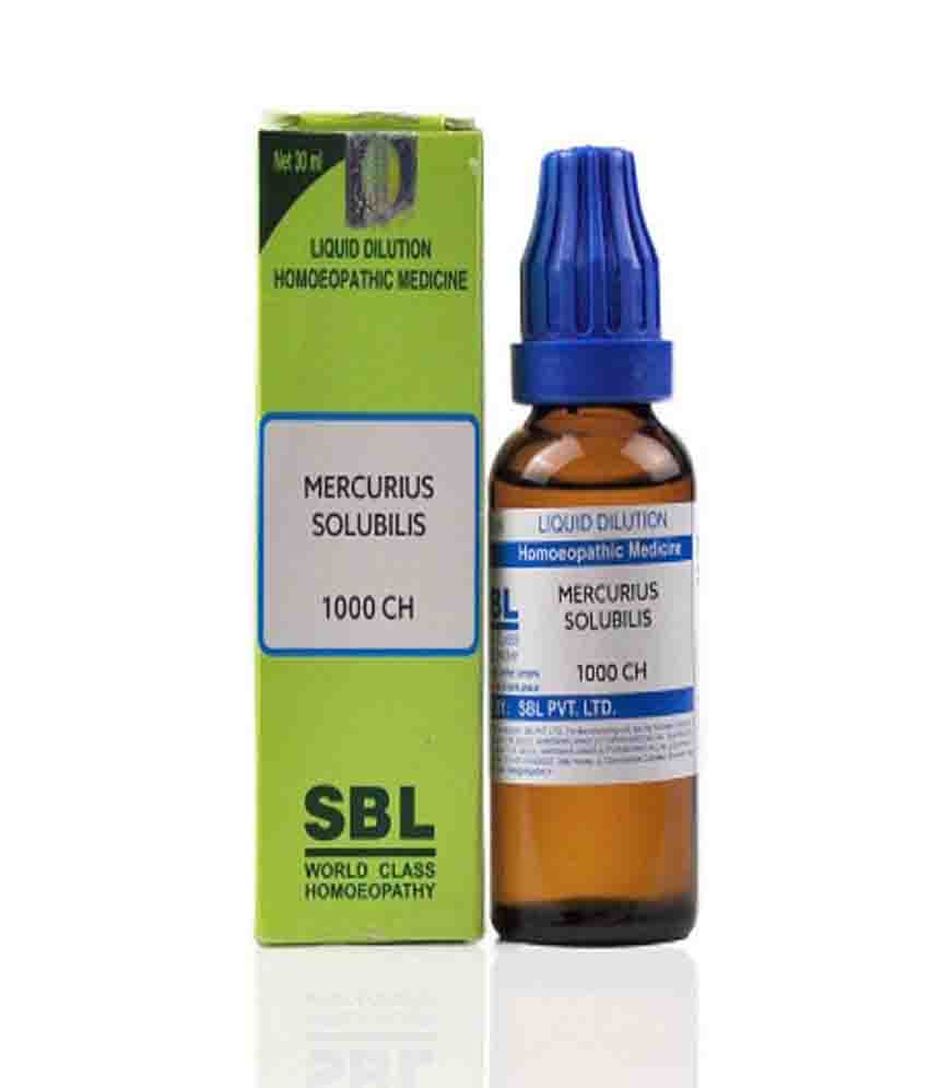 Sbl Mercurius Solubilis Dilution 1000 Ch 30ml