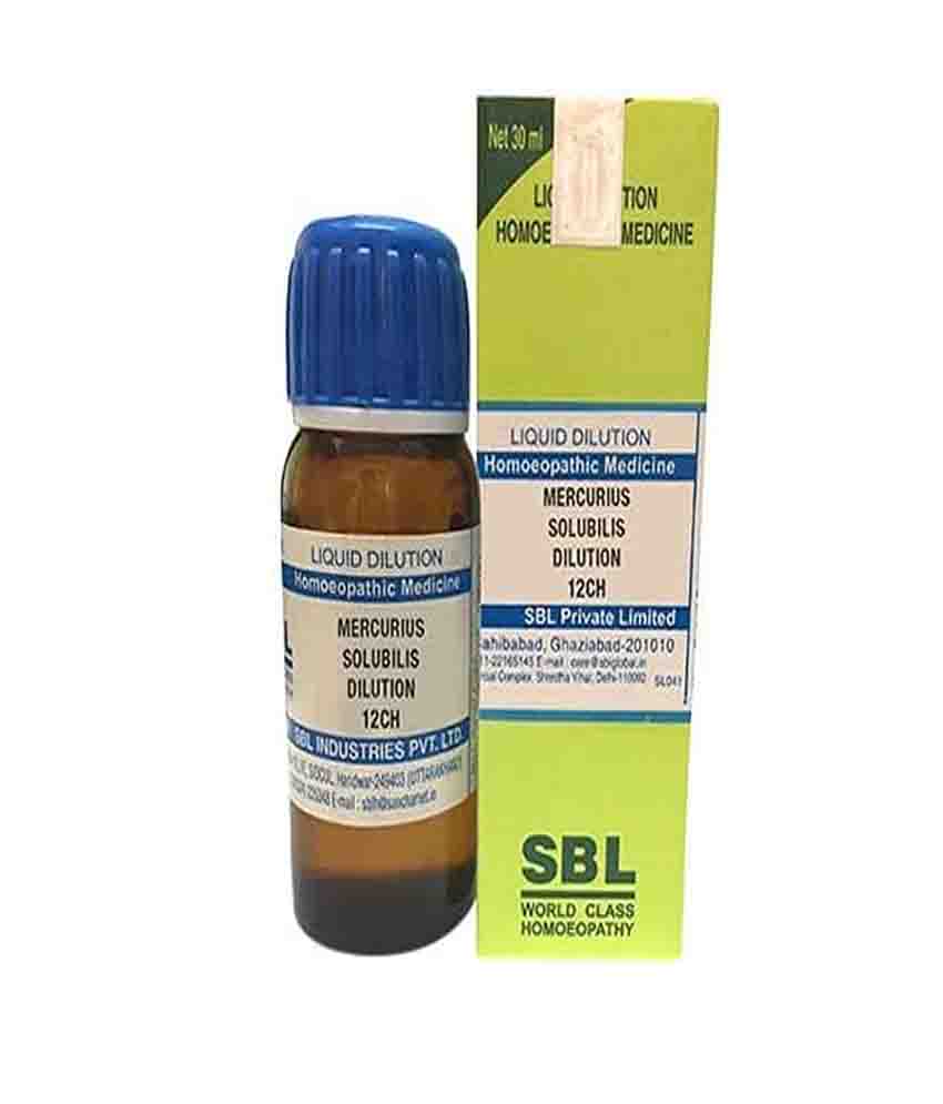 Sbl Mercurius Solubilis Dilution 12 Ch 30ml