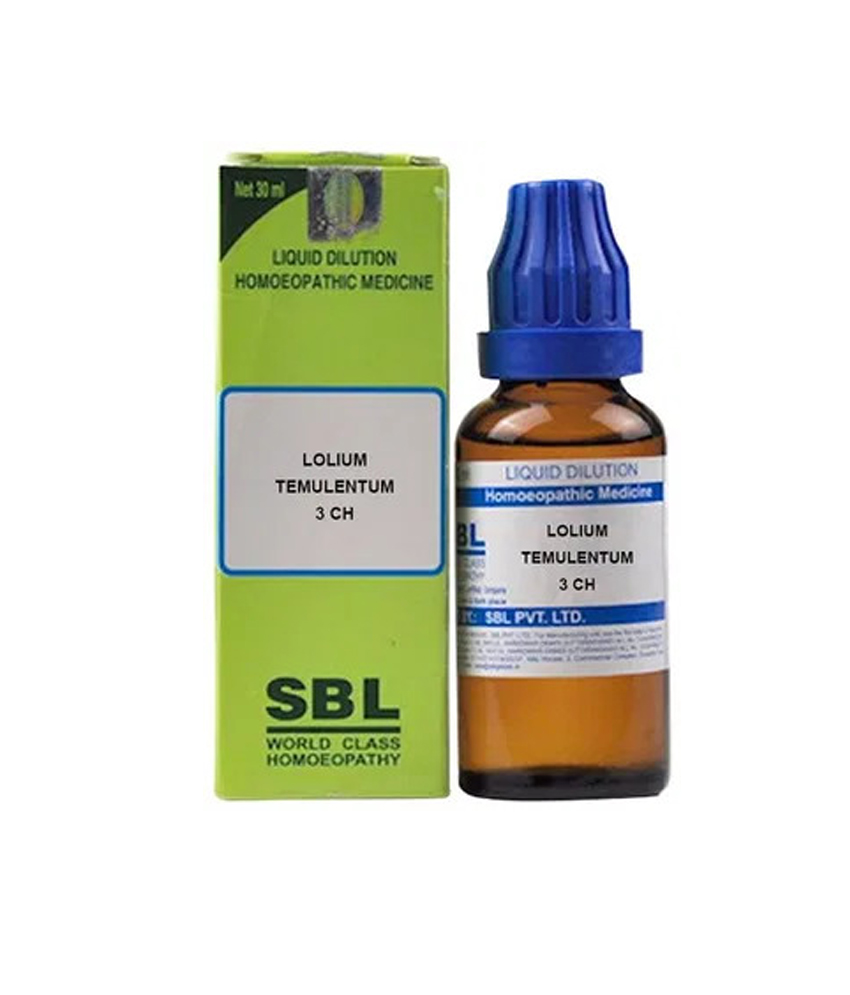 Sbl Lolium Temulentum Dilution 3 Ch 30ml Sbl Lolium Temulentum Dilution 3 Ch 30ml
