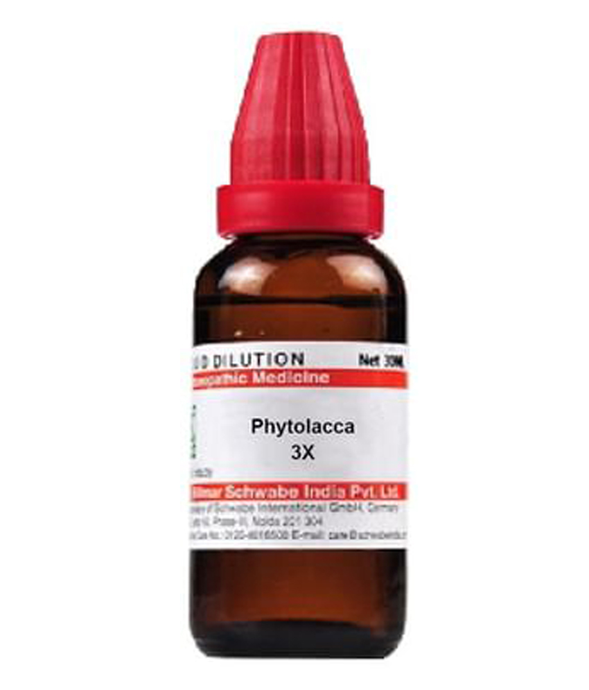 Dr Willmar Schwabe India Phytolacca Dilution 3X