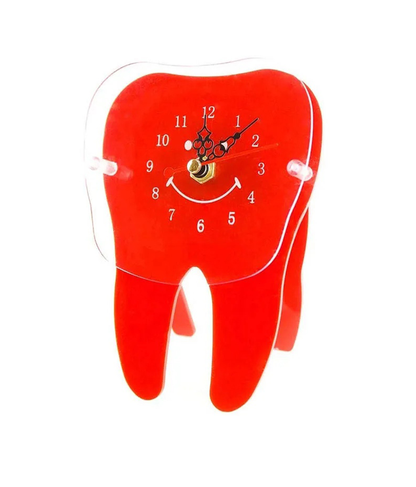 Tooth Shape Table Clock Assorted